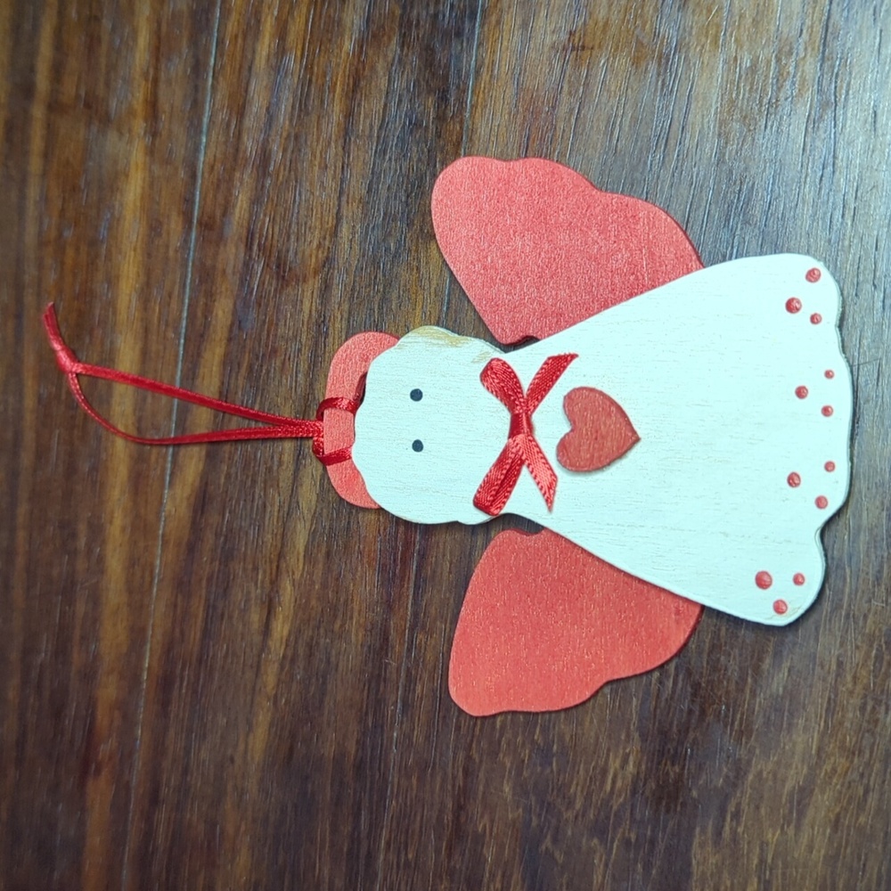 Vintage homemade heart angel